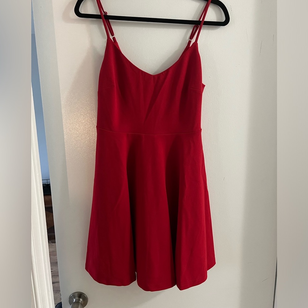 NWT red Lulu’s mini skater dress